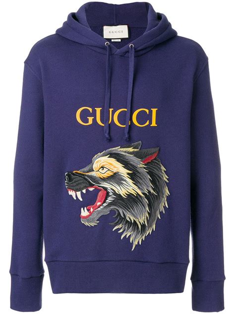 gucci wolves hoodie|Gucci hoodie images.